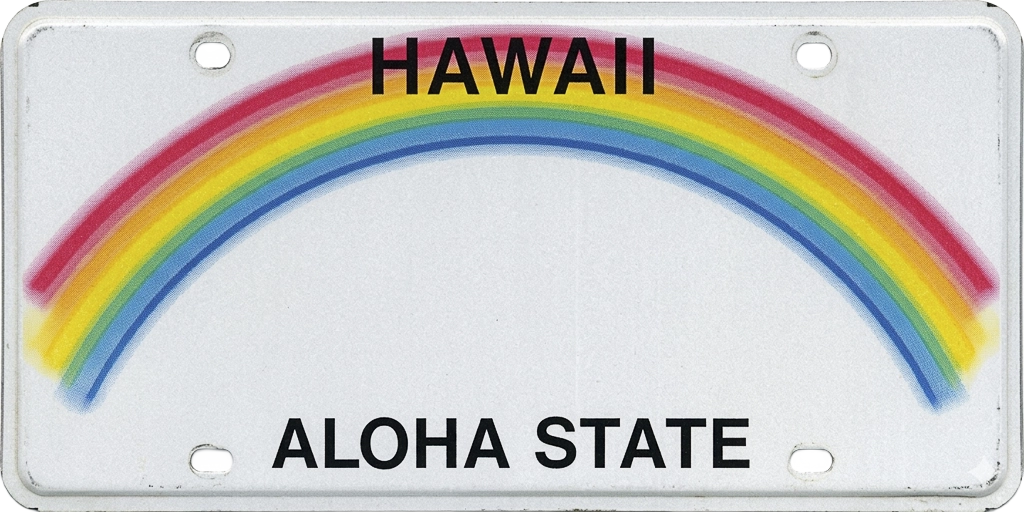 Hawaii license plate