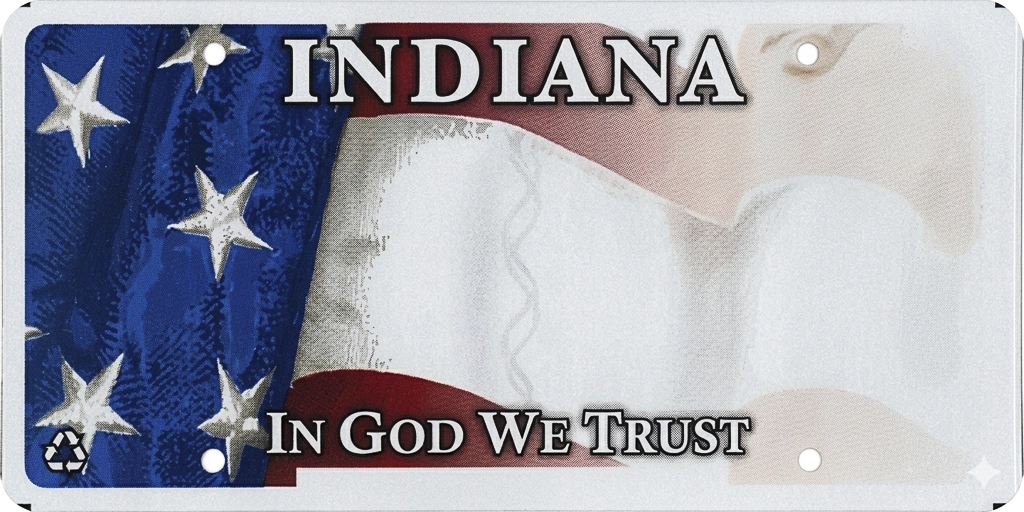 Indiana license plate
