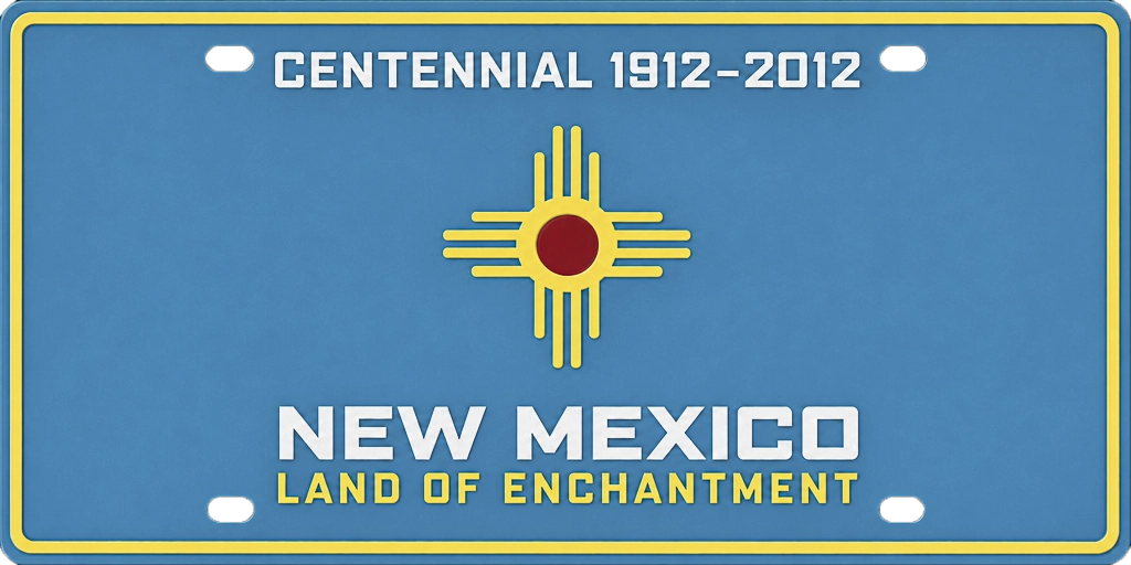 New Mexico license plate