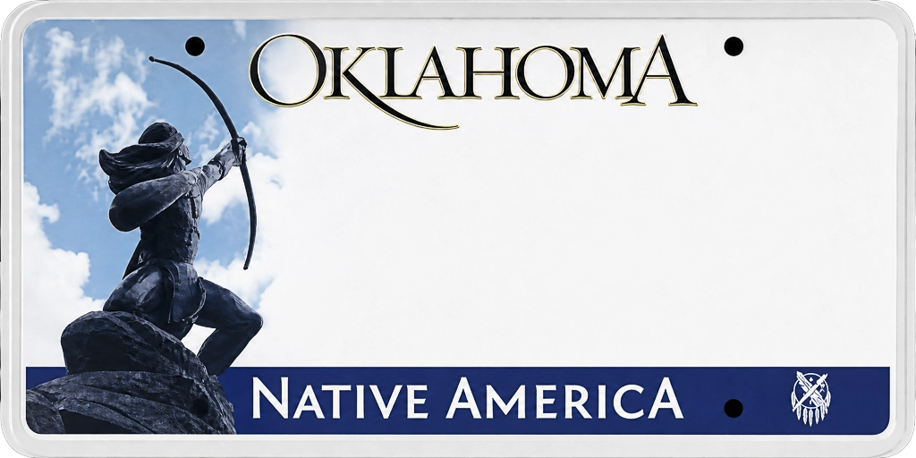 Oklahoma license plate